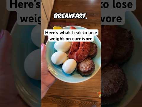 I’ve lost 42 lbs on carnivore, here’s what I eat in a day #carnivorediet