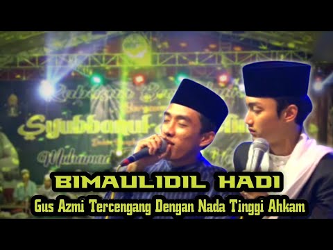 Gus Azmi tercengang dengan suara tinggi Ahkam. (Bimaulidil Hadi)
