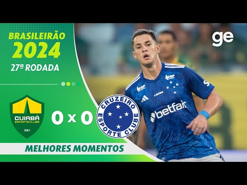 Gols e lances de Cuiabá x Cruzeiro
