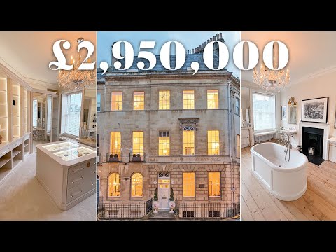Inside a £2,950,000 Georgian Townhouse in Bath | Full House Tour | Bridgerton Vibes