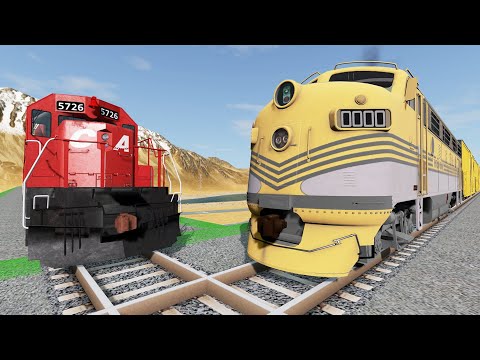 Crazy High Speed Train Crashes #15 - Beamng drive | Dancing Cars