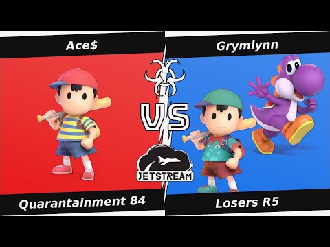 Quarantainment 84 Losers R5 - Ace$ (Ness) Vs Grymlynn (Ness, Yoshi) - SSBU