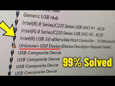 Unknown USB Device (Device Descriptor Request Failed) on Windows 11/10/8/7 - Fix Driver Error ✅