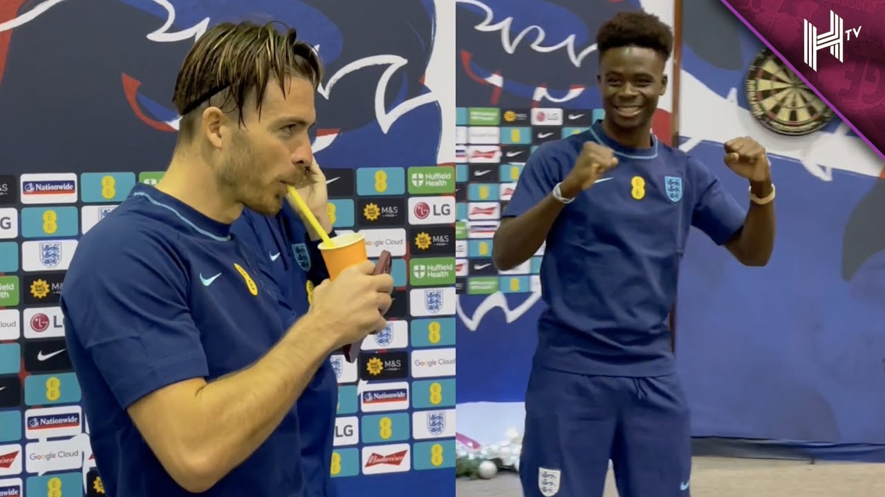 Bukayo Saka beats journalist John Cross in England darts challenge!