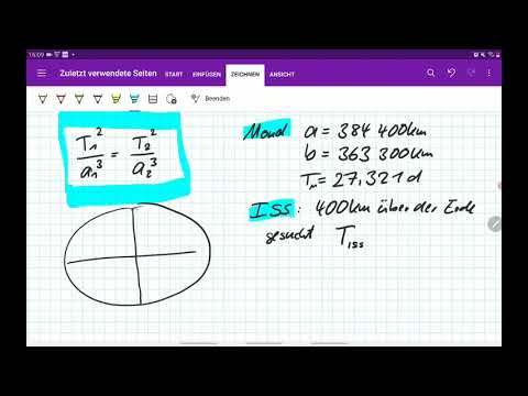 Ph10: Wie rechnet man mit dem 3. Gesetz von Kepler?