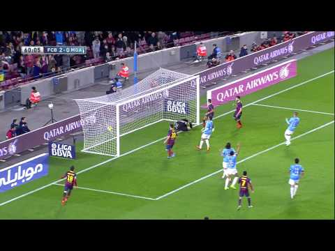 Gol de Alexis (3-0) en el FC Barcelona - Málaga CF  - HD
