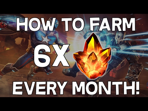 Six Four Star Crystals Every Month - Farming Breakdown and Guide - Marvel Contest Of Champions 2017