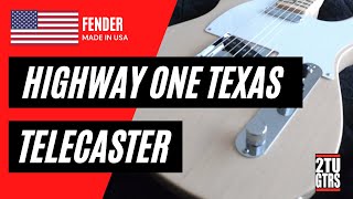 Video thumbnail for Fender Highway One Texas Telecaster 2007 Honey Blonde by 2tu Guitars