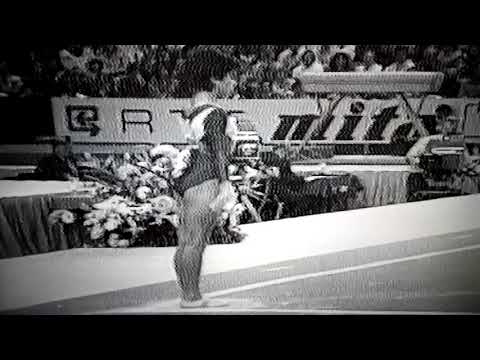 Mirela Pasca with a very nice FX exercise & bronze medalist/1990 World Cup
