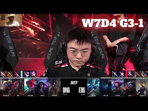 OMG vs EDG - Game 1 | Week 7 Day 4 LPL Summer 2023 | Oh My God vs Edward Gaming G1 (ESS Reacts)