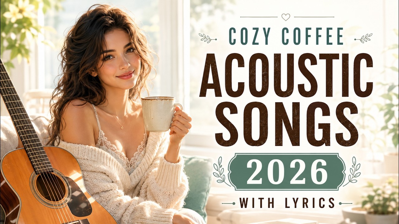 Cozy Coffee Acoustic Songs With Lyrics 2026 ☕ Soft English Morning Playlist
