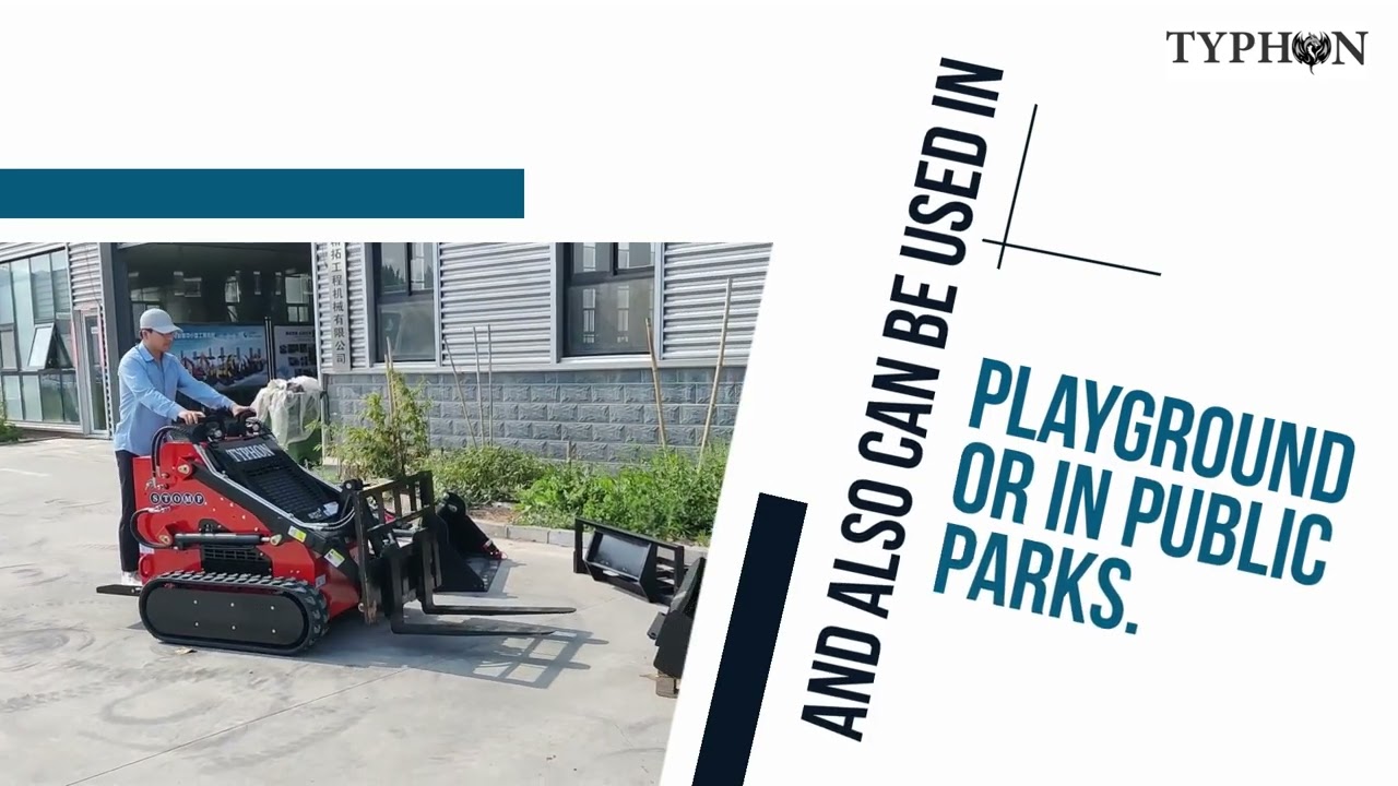 TYPHON STOMP : Brand New POWERFUL 1,800lbs Mini SkidSteer Loader SSL 23HP Gas EPA B&S Engine