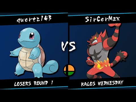 qwertz143 (Squirtle/Incineroar) vs SirCerMax (Incineroar) - Kalos Wednesday