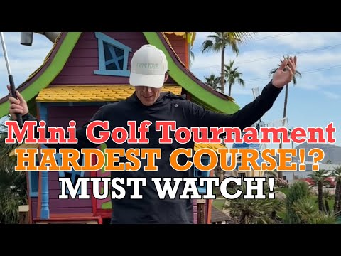 Extremely Difficult Mini Golf Course! Mini Golf Tournament (MUST WATCH!)