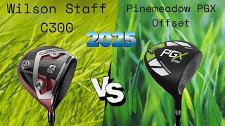 Wilson Staff C300 Golf Driver vs Pinemeadow PGX Offset Golf Driver Review and Comparison
