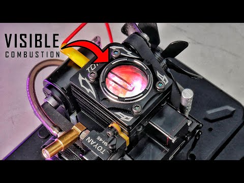 See How a Small 4-Stroke Engine With a TRANSPARENT HEAD Works