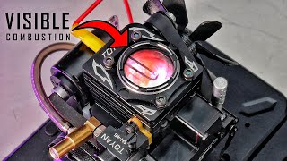 See How a Small 4-Stroke Engine With a TRANSPARENT HEAD Works