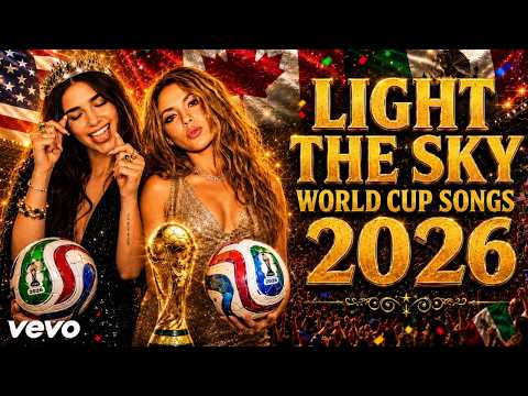 SHAKIRA x DUA LIPA Style - LIGHT THE SKY ⚽ FIFA WORLD CUP ANTHEM 2026 🔥Stadium Chant Song 4K