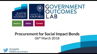 GO Lab Procurement for Social Impact Bonds webinar - 06 March 2018