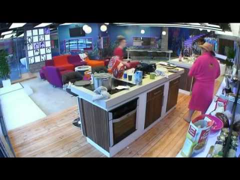 Jedward - Edward smacking people in the face - Celebrity Big Brother
