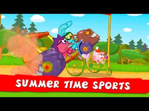 KikoRiki 2D | Best episodes about Summer time Sports | Cartoon for Kids