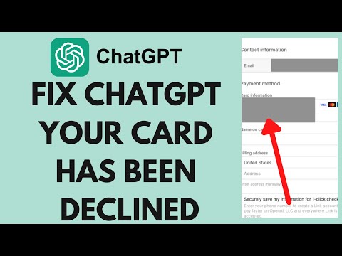 ИСПРАВИТЬ ChatGPT Ваша карта была отклонена (Chat GPT Plus Ваша карта была отклонена)