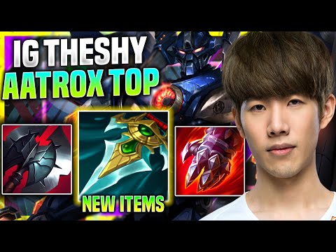 THESHY PICKS AATROX WITH NEW ITEM PROWLERS CLAW! - IG TheShy Plays Aatrox Top vs Kled!