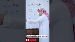 صورة الفرق بين الحمد والشكر والمدح