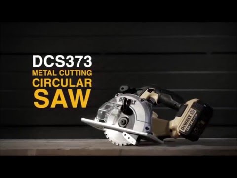 Diskinis pjūklas metalui DEWALT DCS373NT (be akumuliatoriaus ir įkroviklio) video