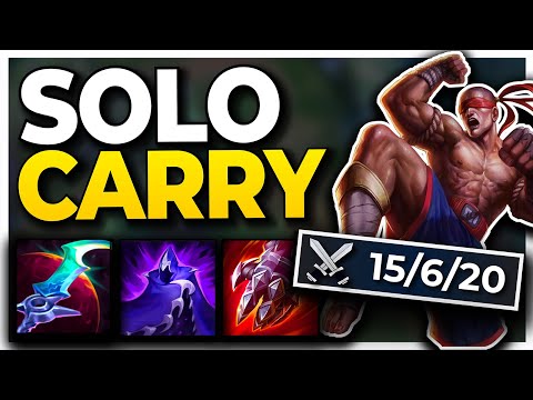 1V9 CARRY AS LEE SIN WITH THIS BROKEN BUILD