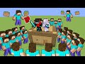 SURROUNDED by HEROBRINE in Minecraft!