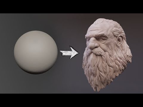 Dwarf Trophy - Zbrush Head Sculpt 36