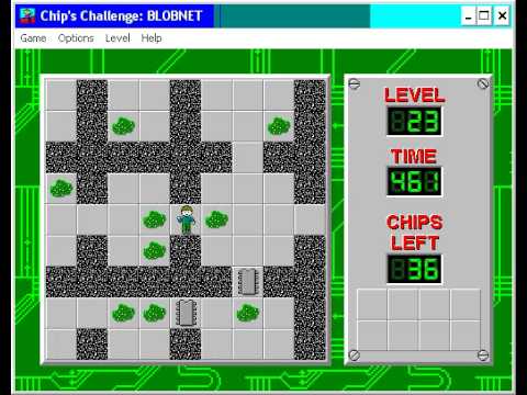 Chip's Challenge 1 level 23 solution - 433 seconds