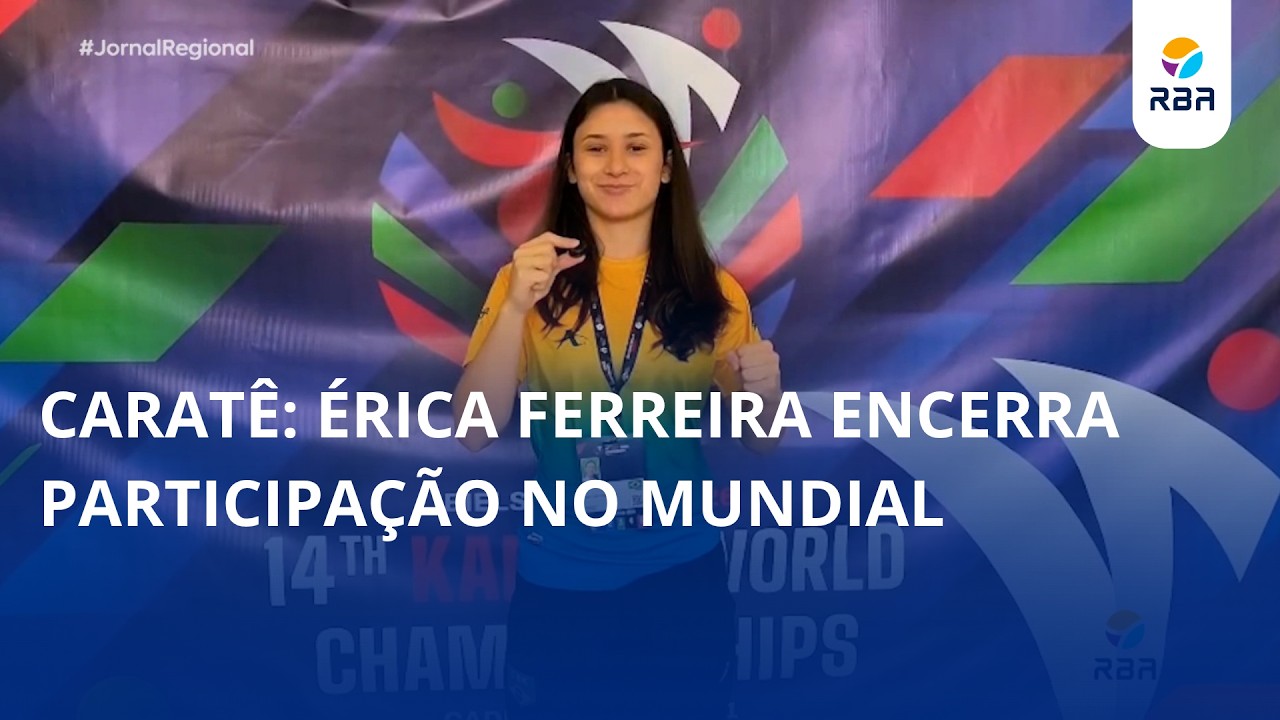 Érica Ferreira encerra participação no Mundial de caratê