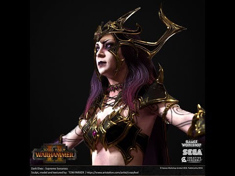 Dark Elves VS Vampire Coast (The 200 Kill Supreme Sorceress!)//Total War Warhammer 2