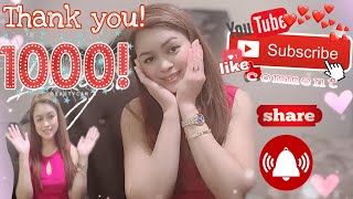 Download lagu Thank you 1K Subscribers | Jelyn Andrion mp3