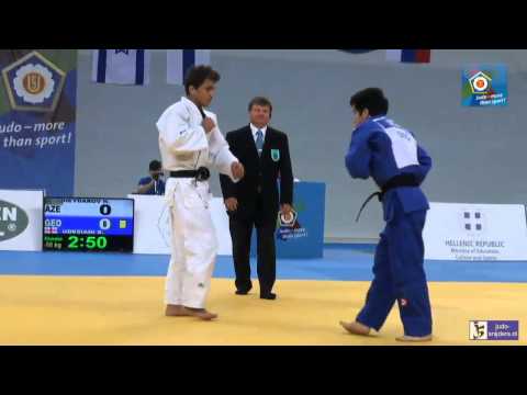 Judo 2014 European Championships Cadets: Heydarov (AZE) - Udesiani (GEO) [-66kg]