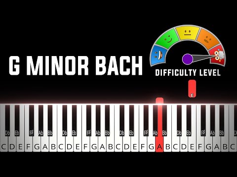 G Minor Bach (Arr. Luo Ni) | HARD Piano Tutorial