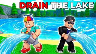 Completing DRAIN THE LAKE In Roblox!
