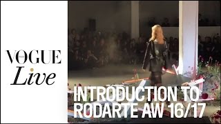 Introduction to Rodarte AWFW 2016-2017  - Vogue Live
