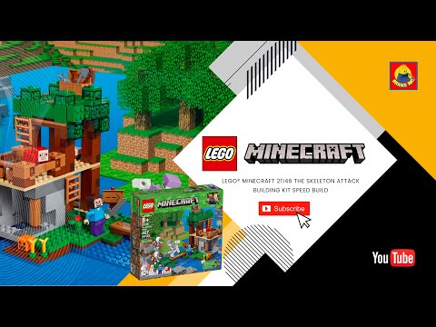 LEGO® Minecraft 21146 The Skeleton Attack Building Kit Speed Build