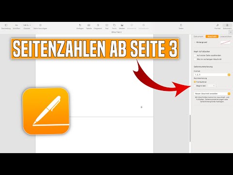 Insert page numbers starting from page 3 in Pages | Page numbering from page X in Pages