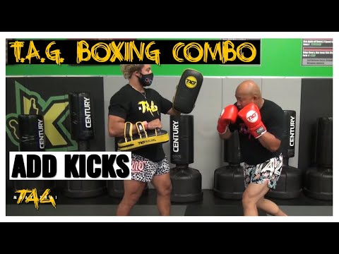 T.A.G. Boxing Combo add Kicks with Chris Aboy & James Combs