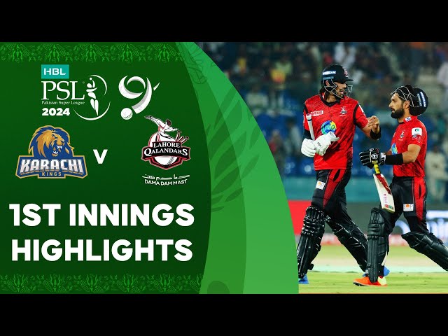 1st Innings Highlights | Karachi Kings vs Lahore Qalandars | Match 26 | HBL PSL 9 | M1Z2U