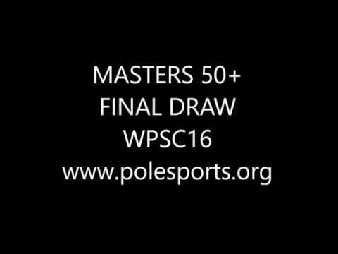 DRAW FOR MASTERS 50+ FINALS WORLD POLE SPORTS CHAMPIONSHIPS 2016