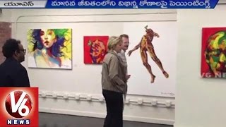 Ramesh Chindam’s Untold Expression Painting Exhibition at San Francisco (02-09-2015)