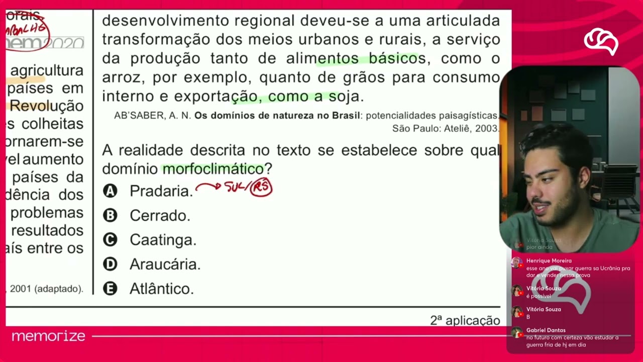 Resolução em Vídeo — Questão 80 ENEM 2020 PPL
