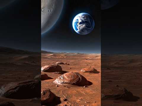 Earth's Stunning View from Mars | A Cosmic Perspective #EarthFromMars #shorts #SpaceView