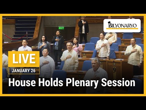 LIVE: House Holds Plenary Session | 20th Congress, 1st Regular Session | January 26, 2026