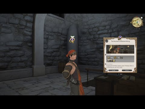 FFXIV Blacksmith Class Quest: The Business of Blacksmithing